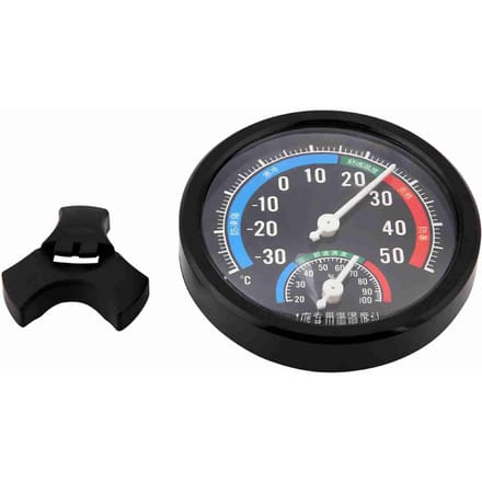 2 in 1 Reptiel Schildpad Spin Huisdier Terrariums Temperatuur Hygrometer Thermometer gray