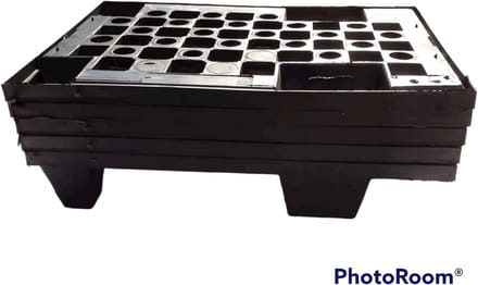 5x Mini Pallets Polypropyleen 60x40x12cm - Stapelbaar & Vochtbestendig