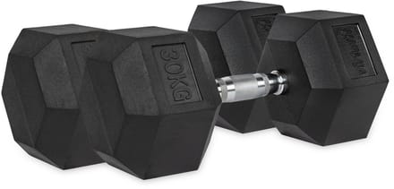 VirtuFit Hexa Dumbbell Pro Set - 2 x 30 kg - Hexagon Dumbbell - Krachttraining - Set van 2