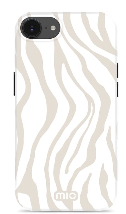 MIO by Mobilize Hoesje | Geschikt voor Apple iPhone 17e / 16e | Compatibel met MagSafe / Qi2 | Hard Shell Back Cover | Sandy Zebra