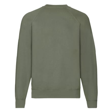 Fruit of the Loom Heren Klassiek Raglan Sweatshirt (Klassieke Olijf)