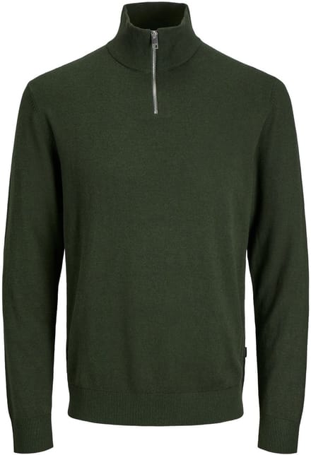 JACK&JONES - JJEEMIL KNIT HALF ZIP NOOS - Heren - Gebreide truien
