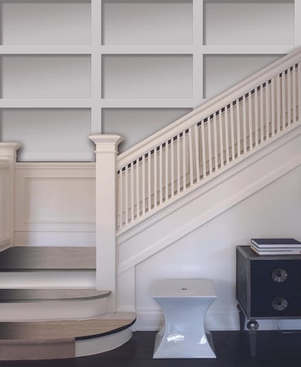 Dutch Wallcoverings Vliesbehang - Panelen - Wit