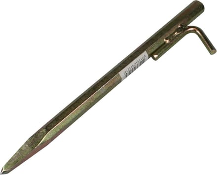 Rotspen - zware kwaliteit - tentharing - grondpen met haak - 30 cm - metaal