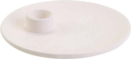 Creativ Company Terracotta Kaarsenbord 11 cm Wit 12 stuks