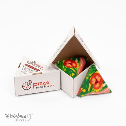 Rainbow Socks - Pizza Sokken - Italiaanse Stijl - Enkel - Unisex
