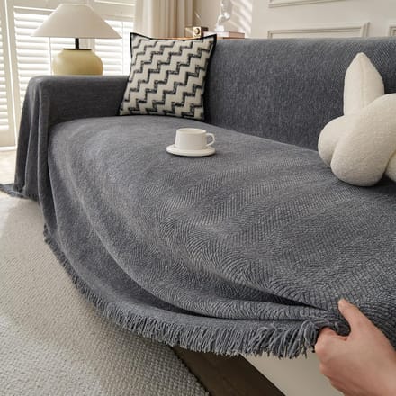 Extra Groot Chenille Plaid voor Bank en Sofa - Zacht en Duurzaam