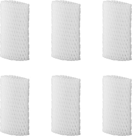 ProPlus Set glasbeschermers - 6 stuks - 150 x Ø 80 mm - wit - optimale bescherming