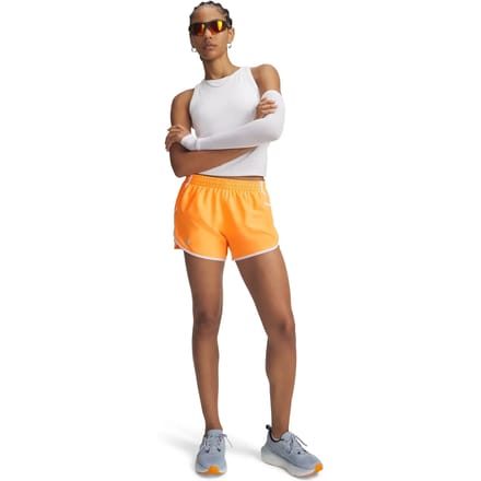 Under Armour Fly By 3´´ Korte Broek Oranje XS Vrouw