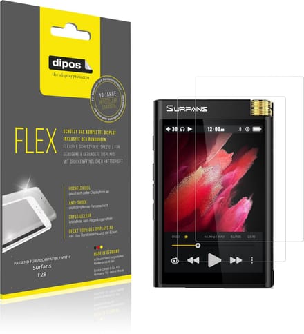 dipos – 2x Beschermfolie geschikt voor Surfans F28 | 3D Full Cover Screenprotector | 100% Passend