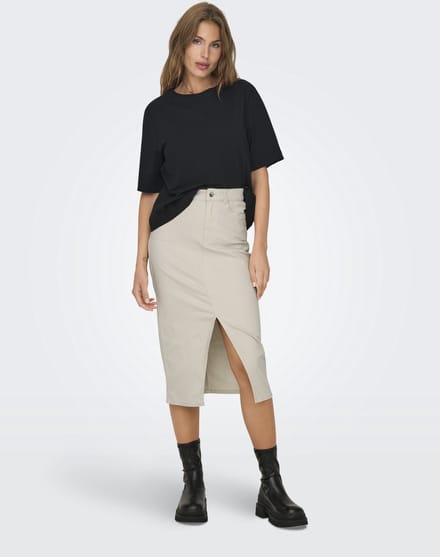 ONLY - ONLLOLA HW LONG SLIT SKIRT CC PNT - Dames - Rokken