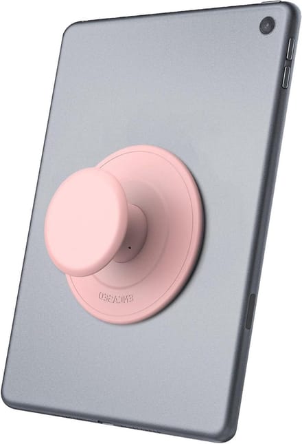Tablet Houder - E-reader Grip - Comfortabel Vasthouden - Opvouwbaar Siliconen Ontwerp - 80 mm Breed - Roze
