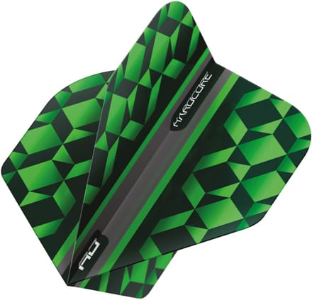 Red Dragon Hardcore Radical Green & Black Geometric - Dart Flights