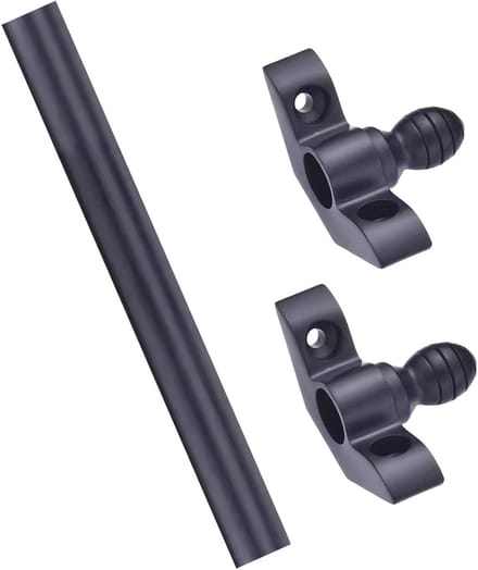 Traploperstangenset - Tapijt Bevestiging - Trap Installatie - Massief Messing Constructie - 97 Cm - Zwart