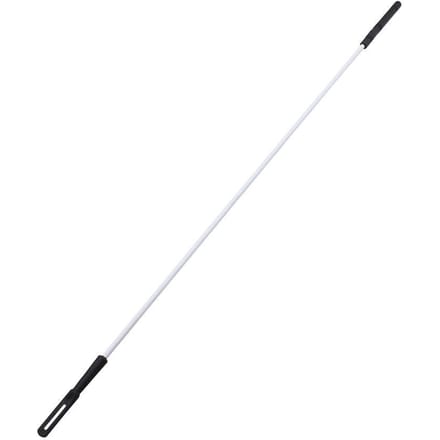 Trombone stalen schoonmaakstaaf, stok, plastic handvat, accessoireonderdeel white
