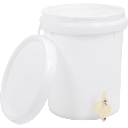 5 Gallon Honingemmer met Deksel en Kraan Plastic Honingopslagcontainer voor Bijenteelt white