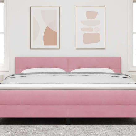 vidaXL - Hoofdbord - Roze - 180 - cm - Fluweel