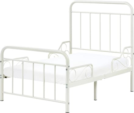 ANAIS - Kinderbed uitschuifbaar - Off-white - 90 x 200 cm - IJzer
