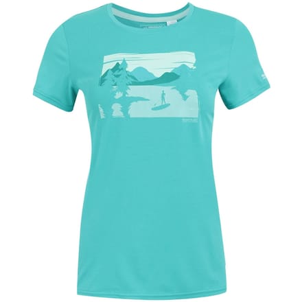 Regatta Dames/Dames Fingal Landschap Stretch T-shirt (Turquoise)