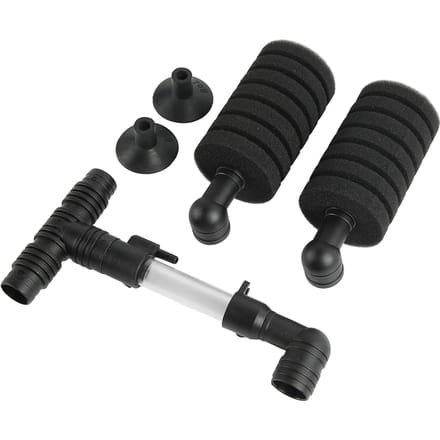 Aquarium Bio Sponsfilter Dubbele Kop Geoxygeneerd Hoge Dichtheid Poreus Mini Visbak Luchtfilter black