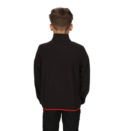 Regatta Kinder/Kids Microfleece Half Rits Fleece (Zwart)
