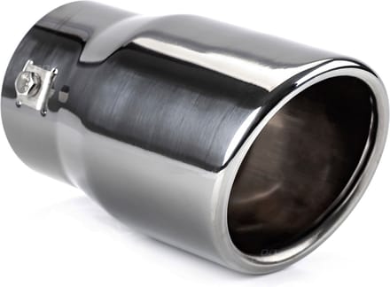 AMiO Uitlaat Einddemper Sierstuk RVS MT 007BC Koppelstuk 78mm Chroom Donkergrijs