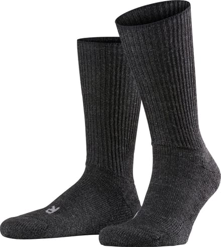 FALKE Walkie Ergo eenkleurig wol functioneel materiaal sokken unisex grijs - maat 42-43