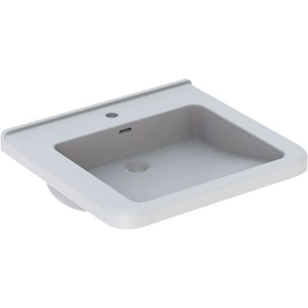 Geberit Renova Comfort Square washbasin 60 cm, barrier-free 128660000