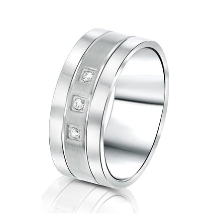 Lucardi Dames Vriendschapsring Aruba - Ring - Cadeau - Staal - Zilverkleurig