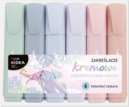 KIDEA Crème Kleurmarkers - 6 Pastelkleuren