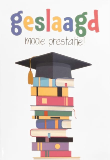 Kaart - Geslaagd Mooie Prestatie - Per Stuk