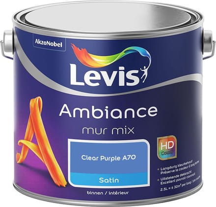 Levis - Ambiance Mur Satin Mix - Clear Purple A70 - Mengverf - 2,5 L