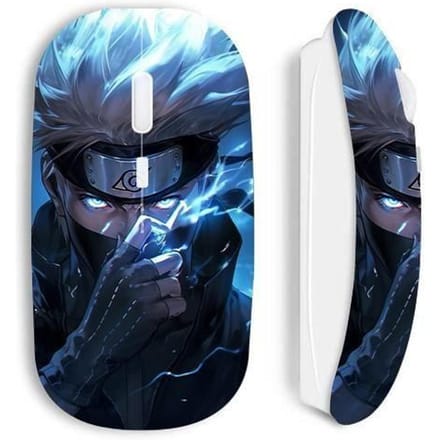 Souris - maniacase - sans fil - blanche - fanart - kakashi hatake anime