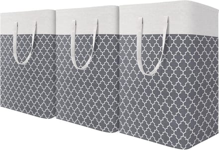 Opvouwbare Waterdichte Wasmanden met Lange Handgrepen - 3-pack 75L