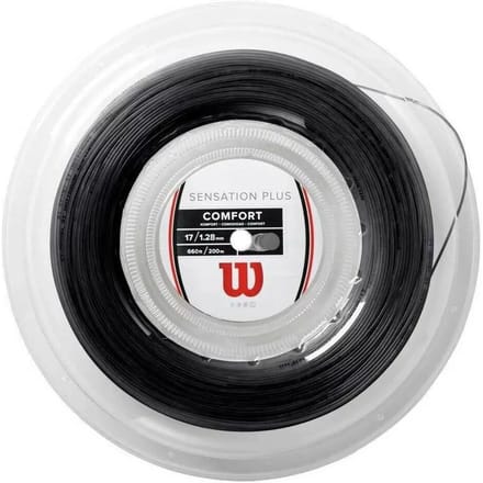 Wilson Sensation Plus Rol Snaren 200m-Zwart