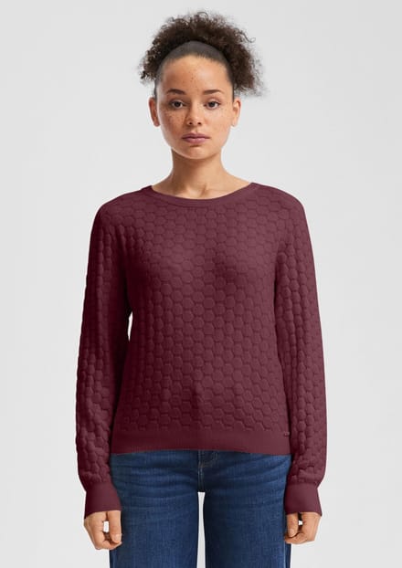 Q/S designed by - Dames pull - Maat S - Vrouwen - Rood - Viscose