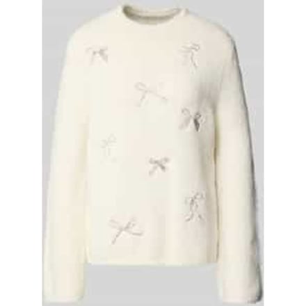 s.Oliver BLACK LABEL - Dames pull - Maat M - Vrouwen - 07X0 WHITE - wol