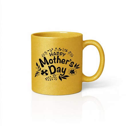 Luxe Moederdag Mok - Gouden Bloemen Design - Premium Cadeau voor Mama