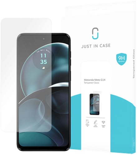 Just in Case screenprotector geschikt voor Motorola Moto G14 / G54 (5G) - Screenprotector Gehard Glas