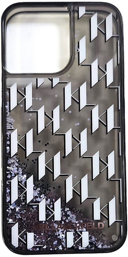 Karl Lagerfeld Back cover - iPhone 14 & 13 - Black - Schokabsorberend - Monogram Gradient