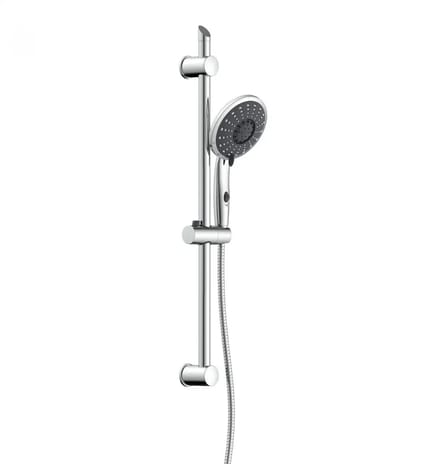 FLORENZ Stangdoucheset Chroom – 5 Straalsoorten & Waterbesparing