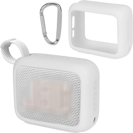 Siliconen hoes voor JBL GO 4 Draagbare Bluetooth Speaker - Bescherming, Stijl en Duurzaamheid (Wit)
