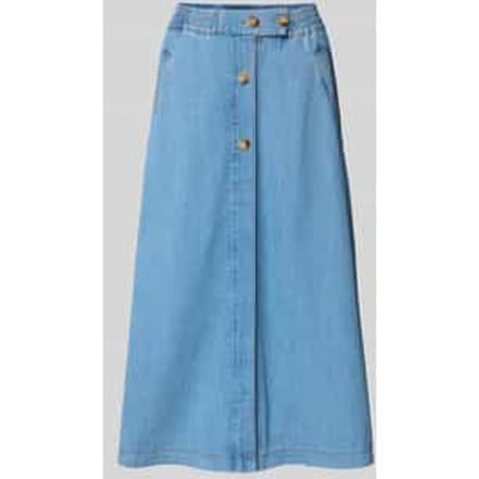 Jeansrok met strookzakken, model 'Marti'