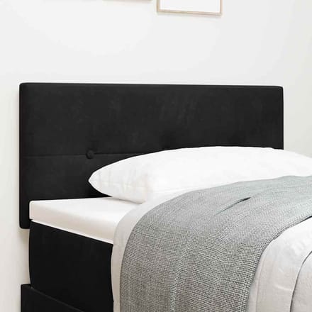 vidaXL - Hoofdbord - Zwart - 80 - cm - Fluweel