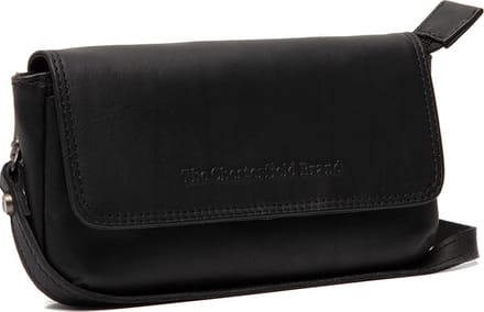 Chesterfield Nelson Waxed Pull Up Telefoontasje - Zwart