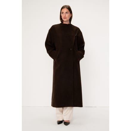 VIVEH Castor Jackets Deep Taupe Maat: 38/40 | Single-Breasted Mantels Outlet | Dames | Bruin