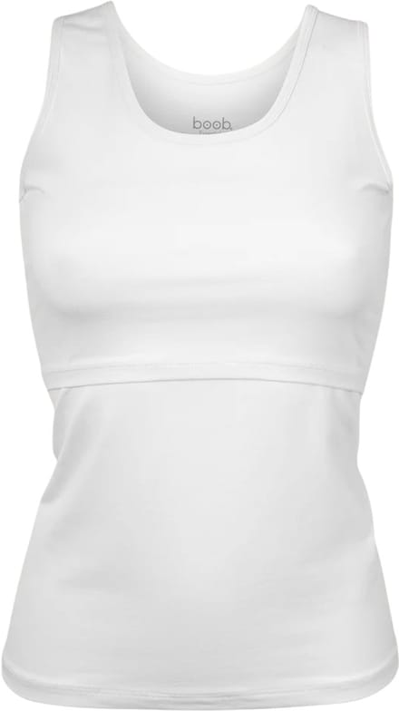 Boob Design - Essential Voedingshemdje - Aanpasbare fit - Biologisch Katoen - Wit - Maat M