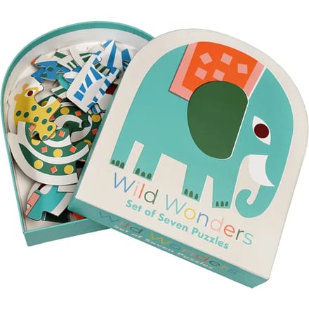 Set van zeven puzzels Rex London Wild Wonders