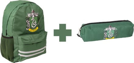 Harry Potter Rugzak + Etui Slytherin- Hoogte 41cm