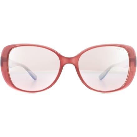 Guess zonnebril gu7554 74f roze roze bruine gradiënt